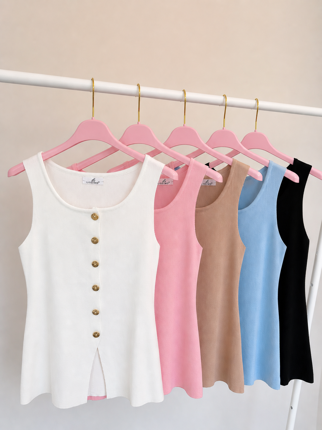 Knopfi Top versch Farben