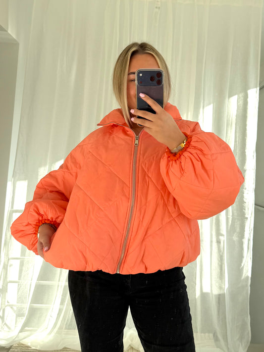 Pufferjacke in Orange