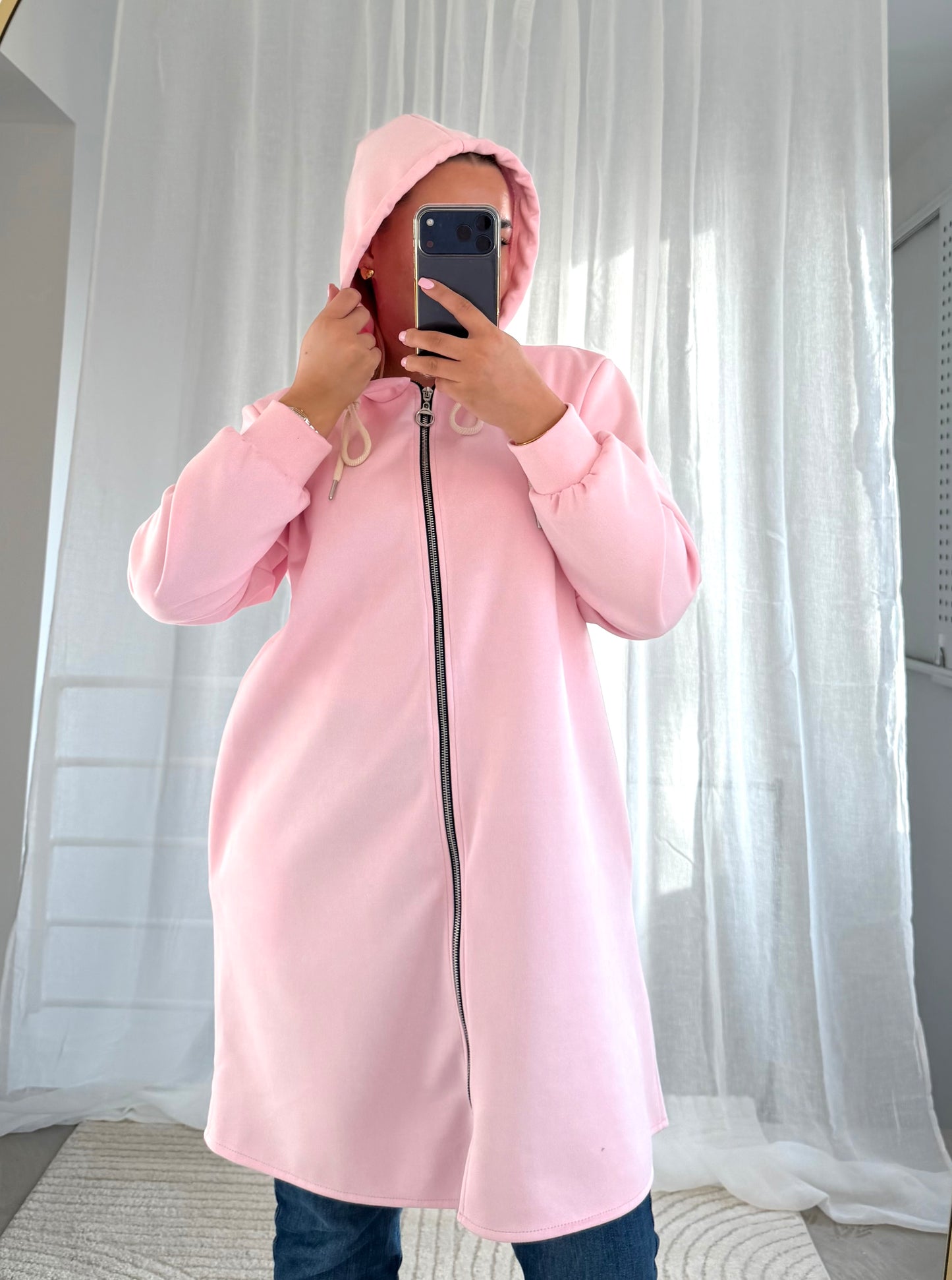 Wildleder Jäckchen in Rosa