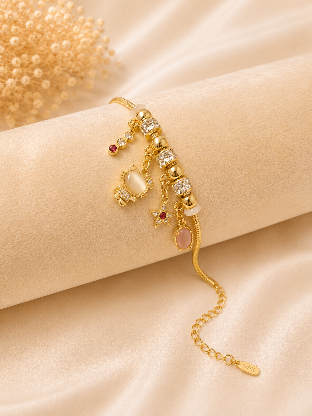 Armband Kitty Charms