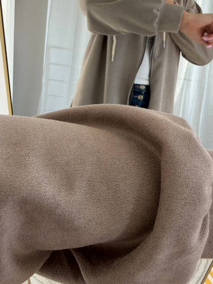 Wildleder Jäckchen in Taupe