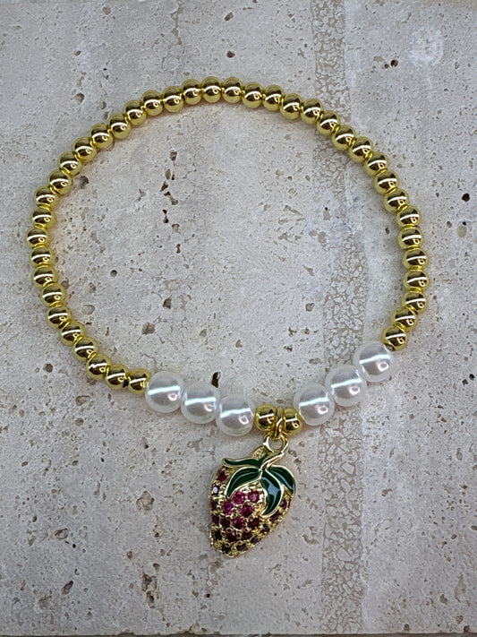 Erdbeer Armband