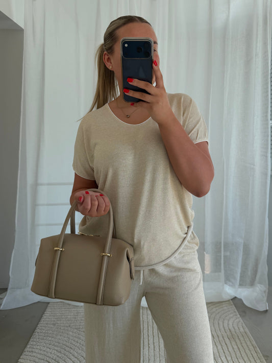 Echtleder Tasche Molly in Beige