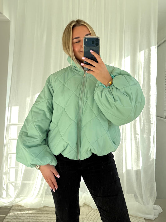 Pufferjacke in Mint