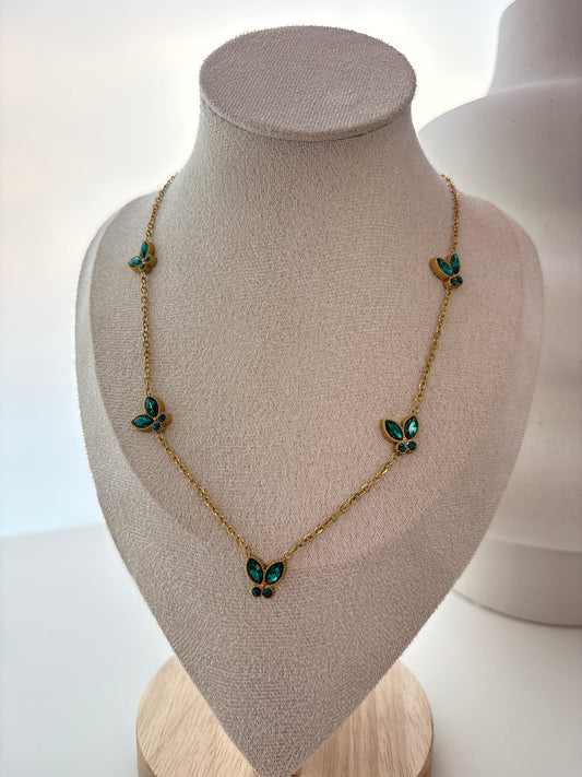 Butterfly Green Kette
