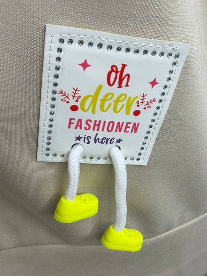 Butterstoff Pullover Oversized in Beige