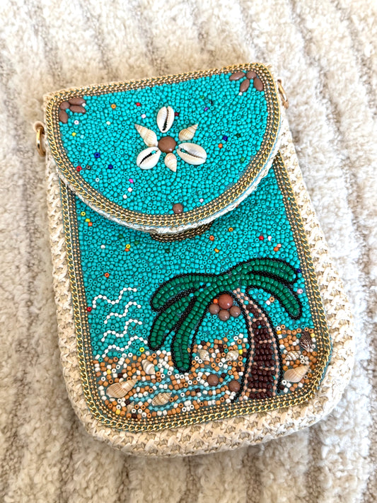 Boho Beach Bag - Palm Edition