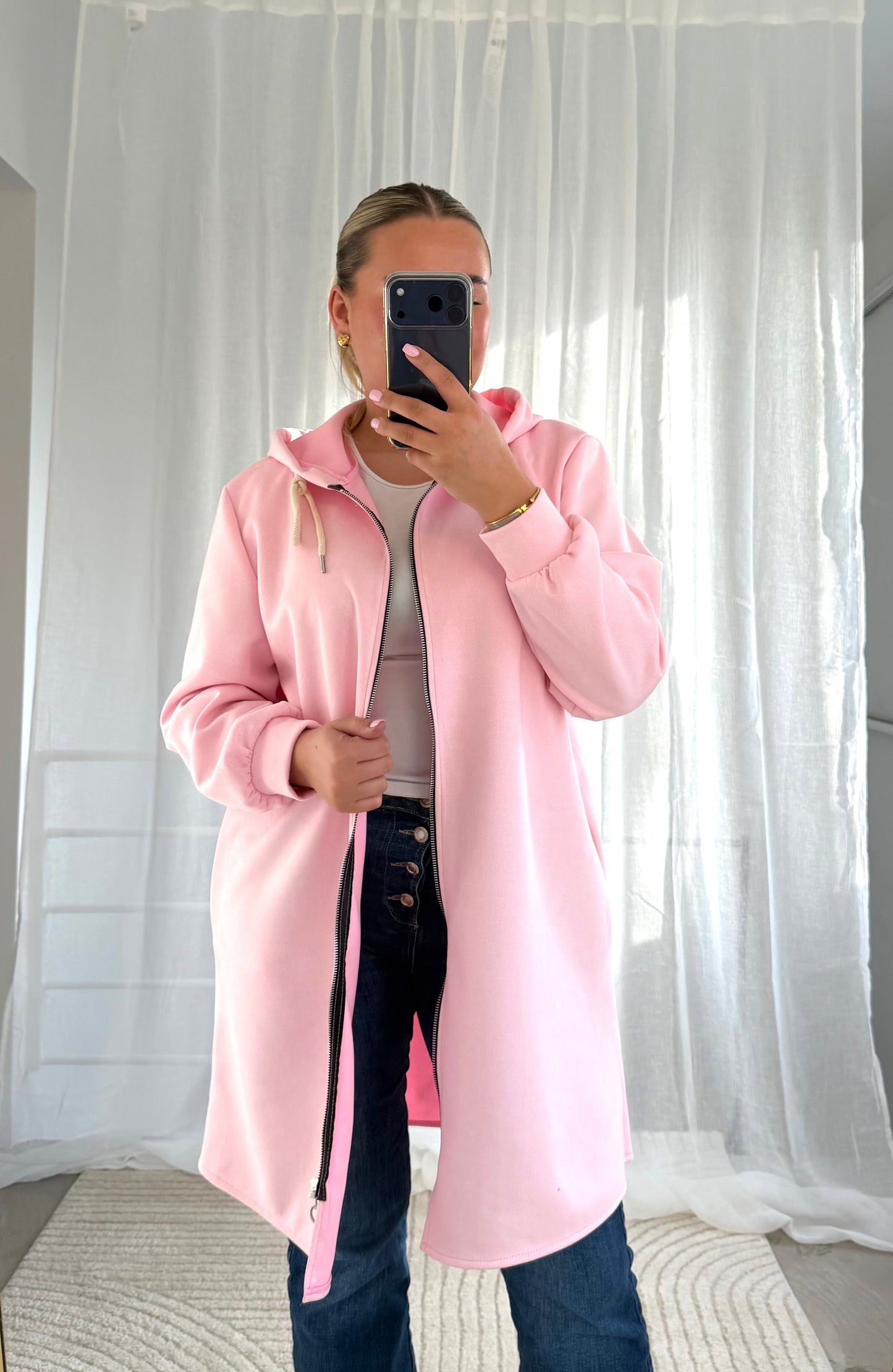 Wildleder Jäckchen in Rosa