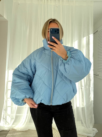 Pufferjacke in Blau