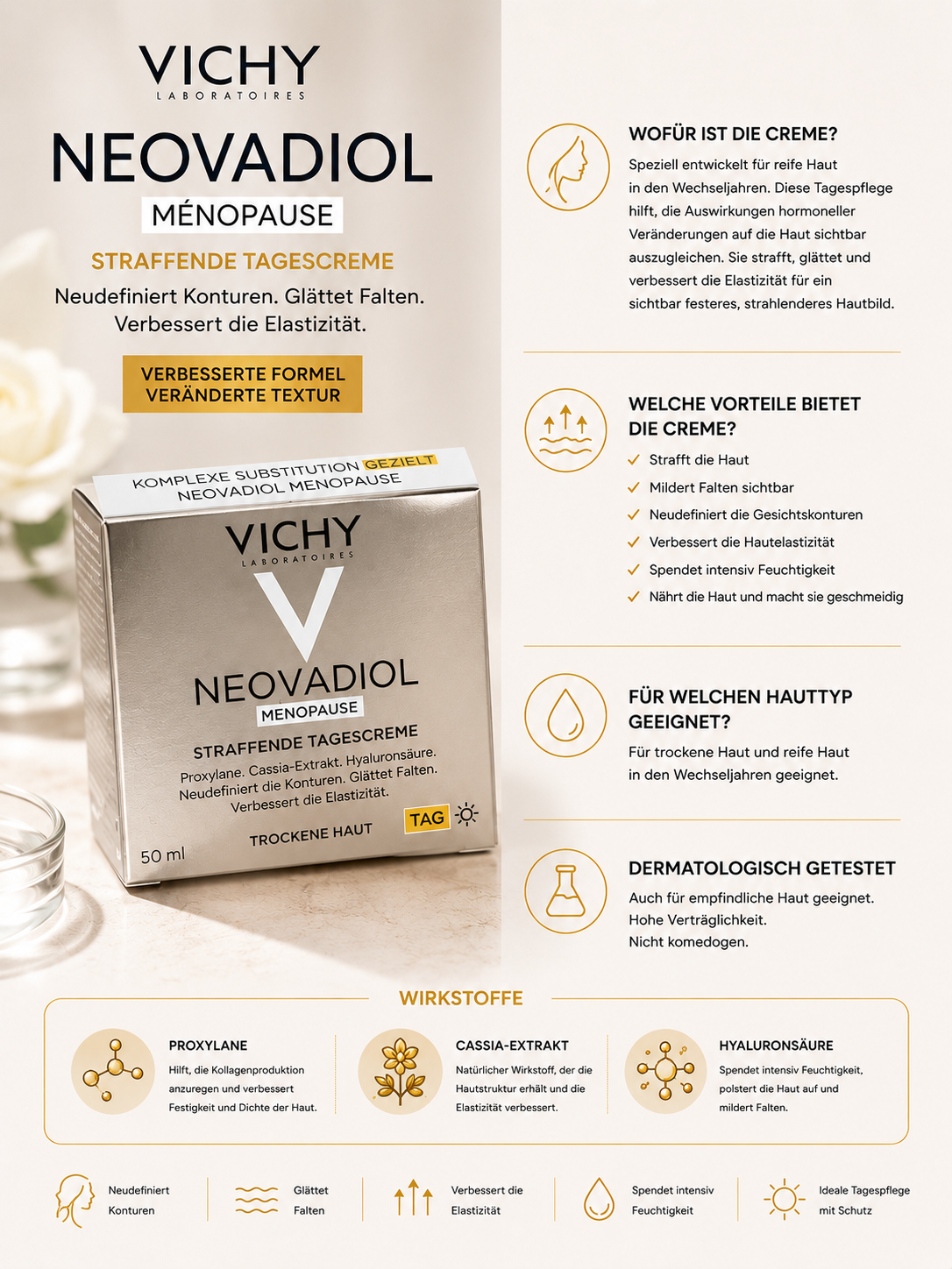 Vichy Tagescreme Neovadiol - Tag normale Haut