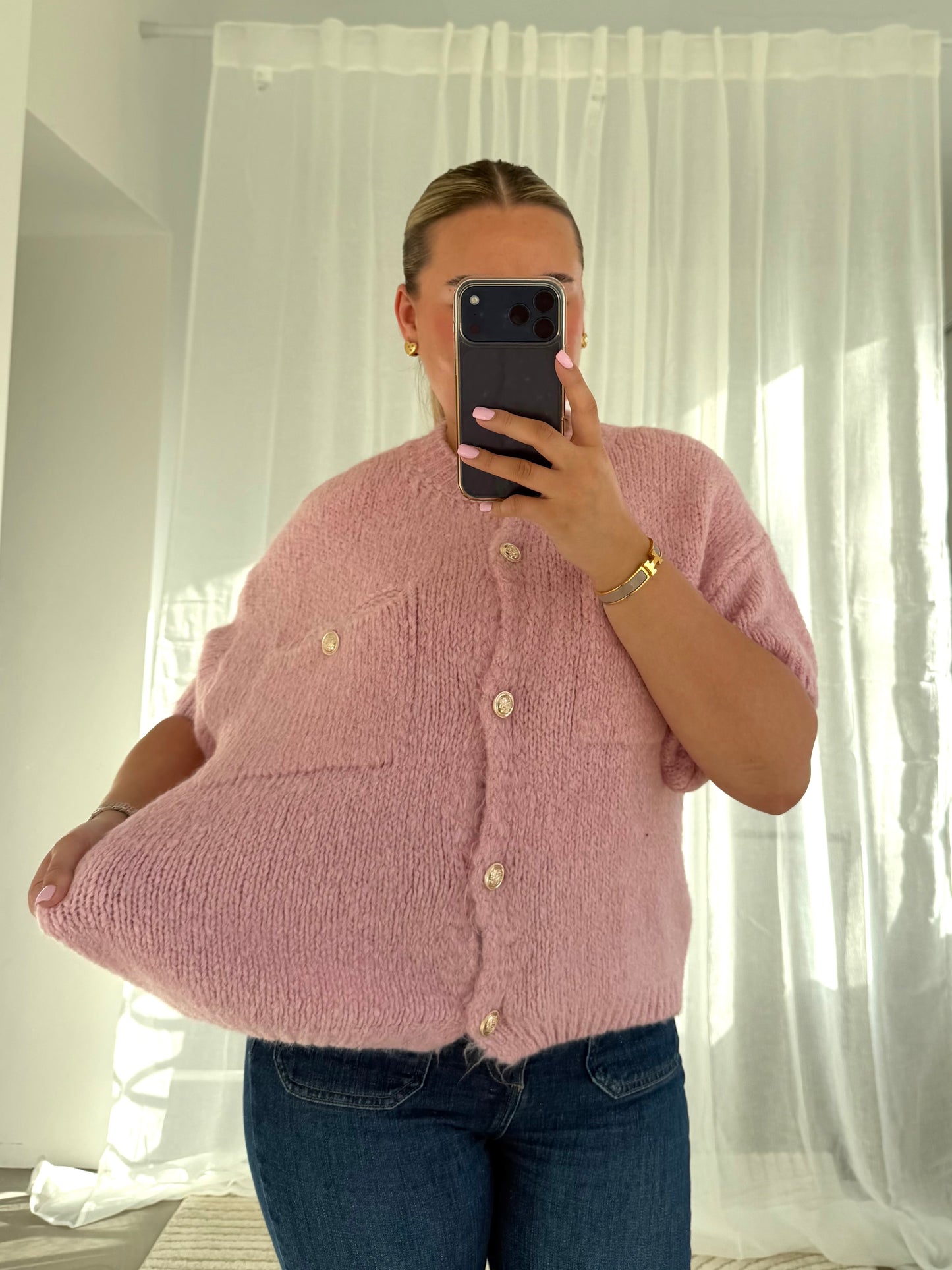 Nala Cardigan in Rosa