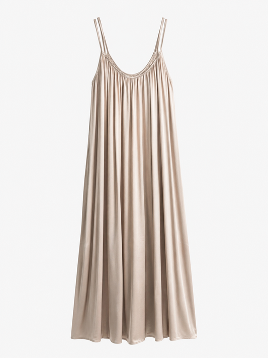Champagner Kleid Velvet