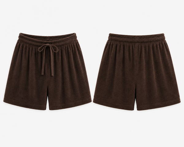 Mila Shorts Frottee Braun