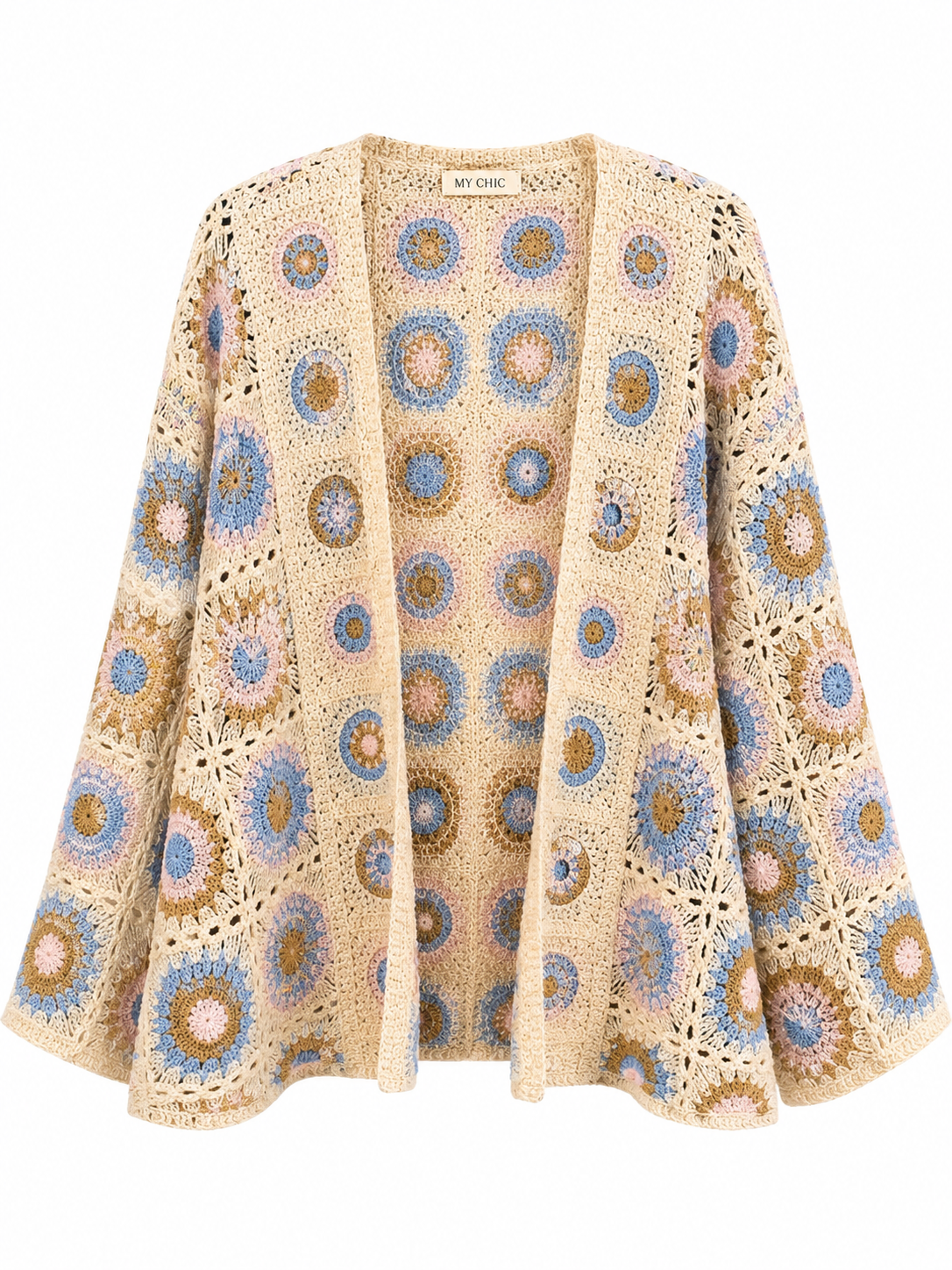 Boho Häkel-Cardigan