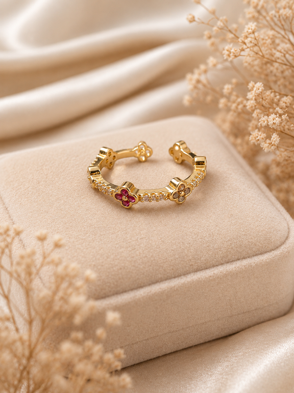 Golden Flower Ring