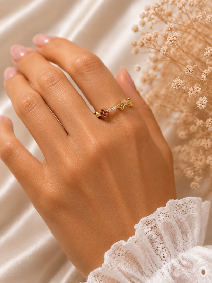 Golden Flower Ring