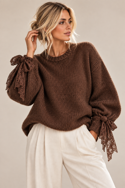Bella Pullover mit Röschenärmel